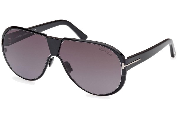 Ochelari de soare Tom Ford Vincenzo FT1072 01B Pilot Negri