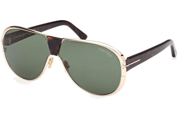 Ochelari de soare Tom Ford Vincenzo FT1072 28N Pilot Aurii