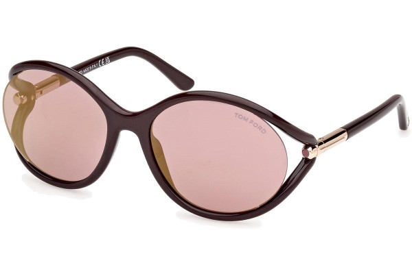 Ochelari de soare Tom Ford Melody FT1090 48Z Rotunzi Maro