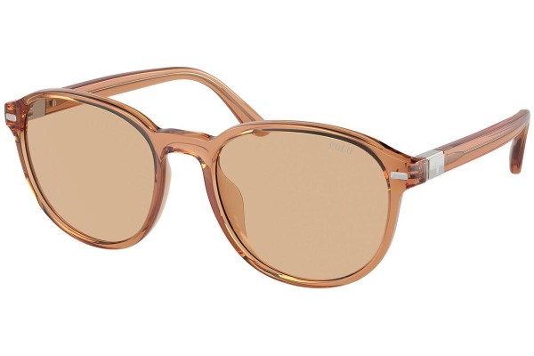 Okulary przeciwsłoneczne Polo Ralph Lauren PH4207U 604873 Okrągłe Brązowe