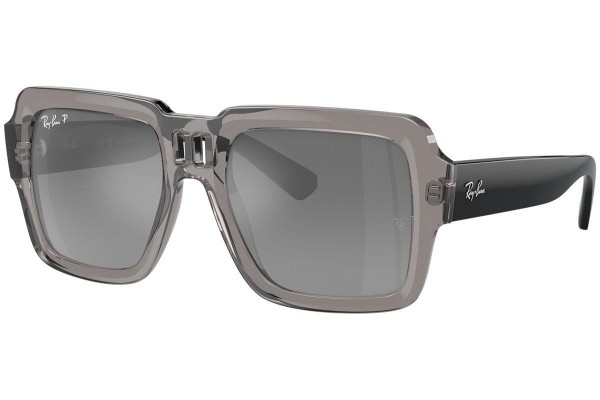 Слънчеви очила Ray-Ban RB4408 672582 Polarized Квадратни Сива