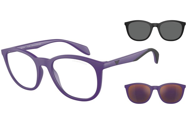 Okulary korekcyjne Emporio Armani EA4211 52461W Okrągłe Fioletowe