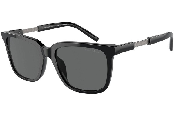 Okulary przeciwsłoneczne Giorgio Armani AR8202U 587587 Kwadratowe Czarne