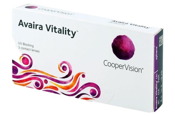 Контактни лещи Месечни Avaira Vitality (3 лещи)