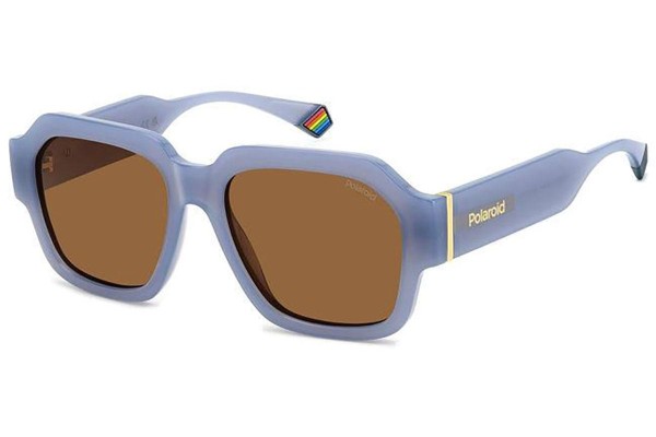 Sunčane naočale Polaroid PLD6212/S/X MVU/HE Polarized Pravokutan Plavi