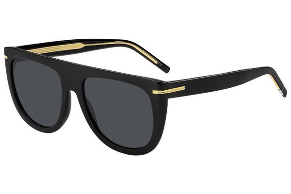 Ochelari de soare BOSS BOSS1655/S 807/IR Flat Top Negri