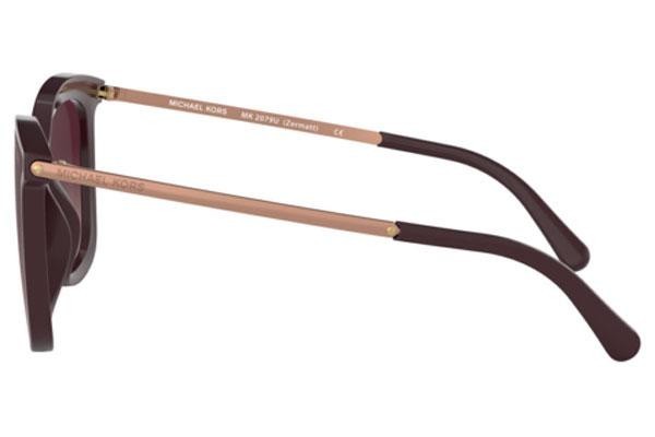 Okulary przeciwsłoneczne Michael Kors Zermatt MK2079U 33448H Kocie oczy Brązowe