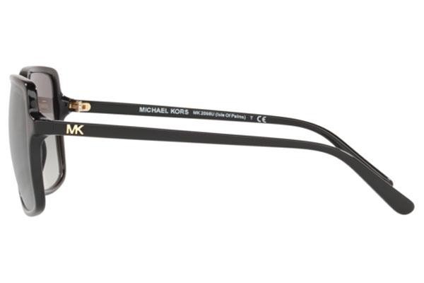 Okulary przeciwsłoneczne Michael Kors Isle of Palms MK2098U 300511 Oversize Czarne