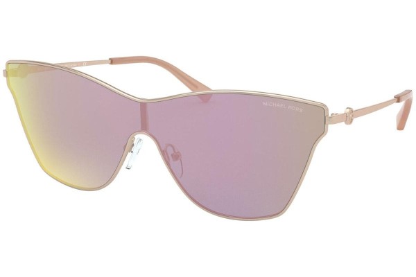 Okulary przeciwsłoneczne Michael Kors Larissa MK1063 11084Z Pojedyncze | Shield Złote