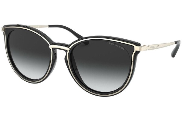 Okulary przeciwsłoneczne Michael Kors Brisbane MK1077 10148G Okrągłe Czarne