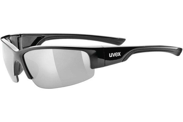 Okulary przeciwsłoneczne uvex sportstyle 215 Black S3 Prostokątne Czarne