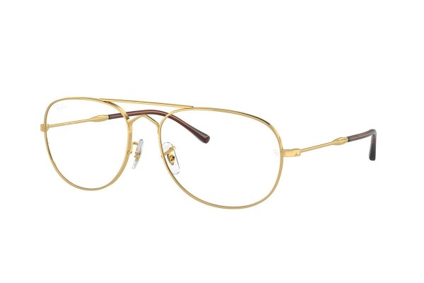 Okulary korekcyjne Ray-Ban Bain Bridge RX3735V 2500 Pilotki (Aviator) Złote