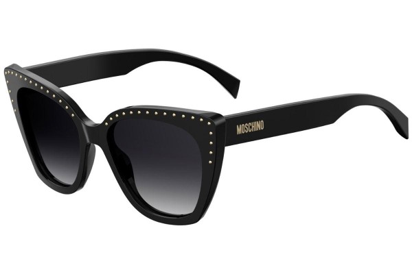 Okulary przeciwsłoneczne Moschino MOS005/S 807/9O Kocie oczy Czarne