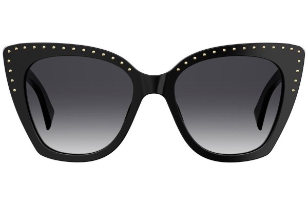 Okulary przeciwsłoneczne Moschino MOS005/S 807/9O Kocie oczy Czarne
