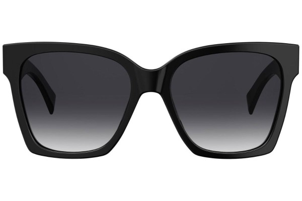 Okulary przeciwsłoneczne Moschino MOS015/S 807/9O Kwadratowe Czarne