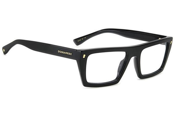 Okulary korekcyjne Dsquared2 D20130 807 Flat Top Czarne