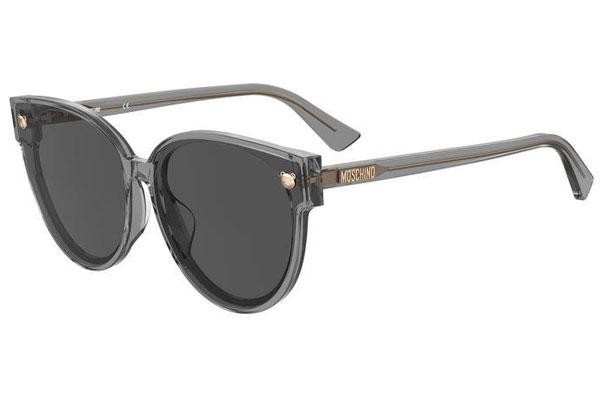 Okulary przeciwsłoneczne Moschino MOS104/F/S KB7/IR Okrągłe Szare