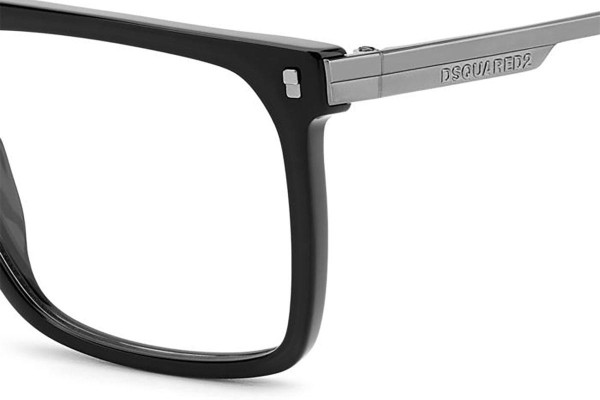 Okulary korekcyjne Dsquared2 D20122 ANS Flat Top Czarne