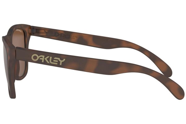 Okulary przeciwsłoneczne Oakley Frogskins OO9013-C5 PRIZM Kwadratowe Brązowe