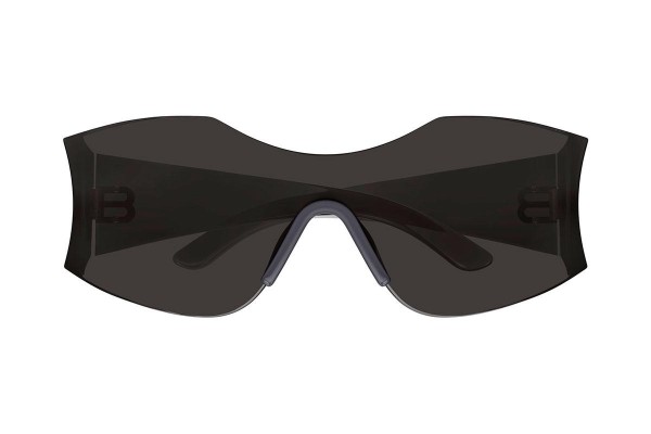 Okulary przeciwsłoneczne Balenciaga BB0292S 001 Pojedyncze | Shield Szare