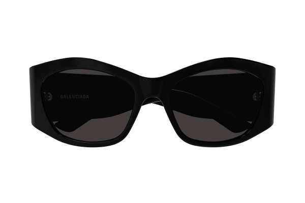 Okulary przeciwsłoneczne Balenciaga BB0329S 001 Prostokątne Czarne