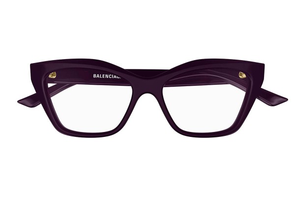 Brillen Balenciaga BB0342O 007 Cat Eye Paars