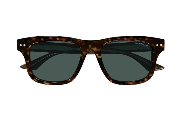 Okulary przeciwsłoneczne Mont Blanc MB0319S 002 Kwadratowe Havana
