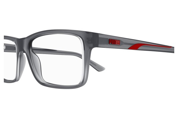 Glasses Puma PU0471O 004 Kwadratowe Szare
