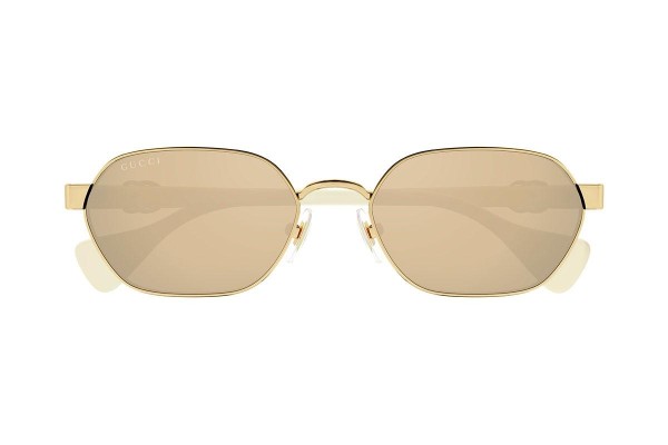 Okulary przeciwsłoneczne Gucci GG1593S 002 Owalne Złote