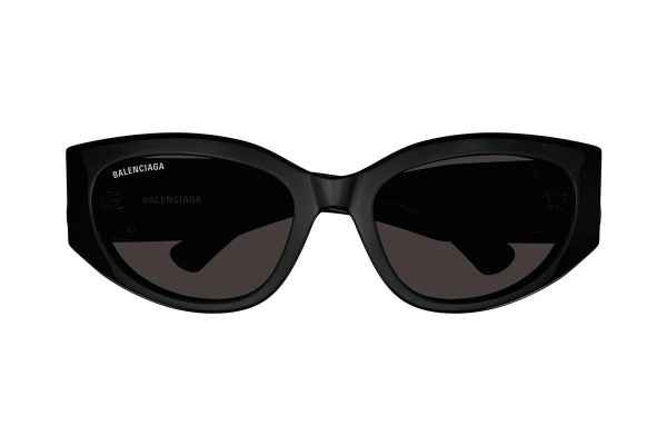 Okulary przeciwsłoneczne Balenciaga BB0324SK 001 Okrągłe Czarne