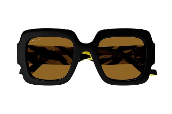 Okulary przeciwsłoneczne Gucci GG1547S 004 Prostokątne Czarne