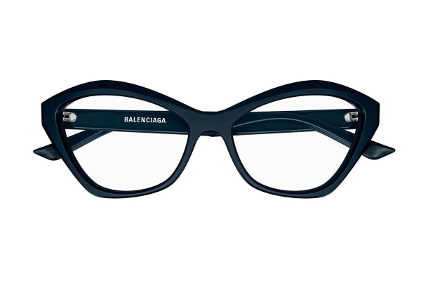 Okulary korekcyjne Balenciaga BB0341O 004 Kocie oczy Niebieskie