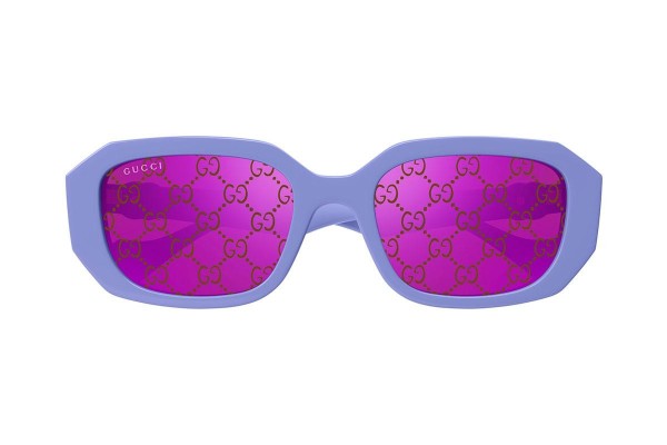 Okulary przeciwsłoneczne Gucci GG1535S 004 Prostokątne Fioletowe