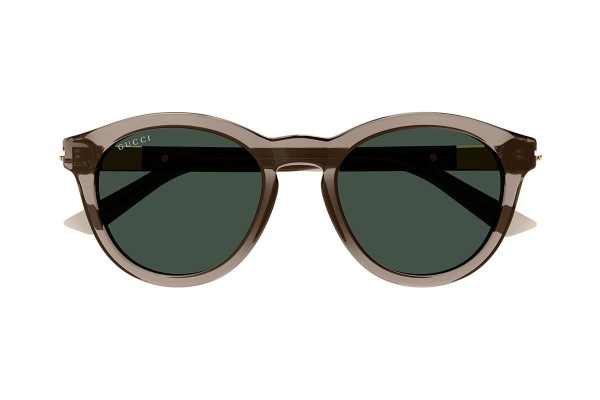 Okulary przeciwsłoneczne Gucci GG1501S 004 Okrągłe Brązowe