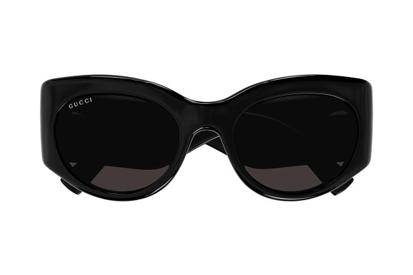 Okulary przeciwsłoneczne Gucci GG1544S 001 Owalne Czarne