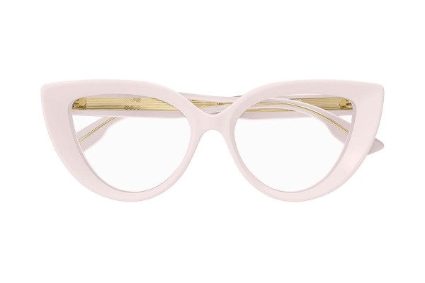 Okulary korekcyjne Gucci GG1530O 004 Kocie oczy Beżowe