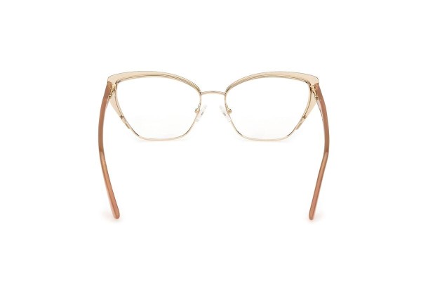 Okulary korekcyjne Guess GU50122 059 Kocie oczy Beżowe