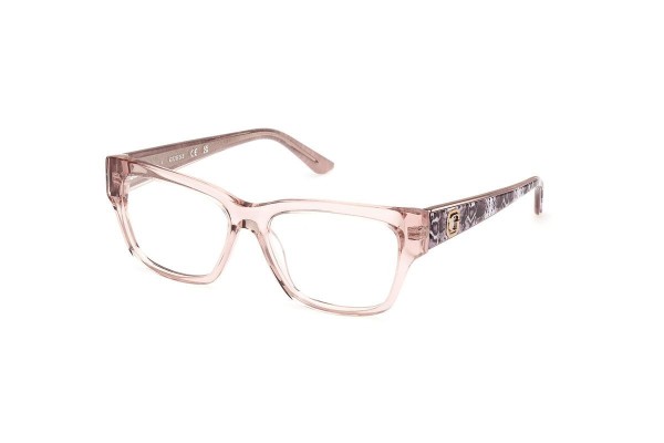 Okulary korekcyjne Guess GU50126 057 Prostokątne Beżowe