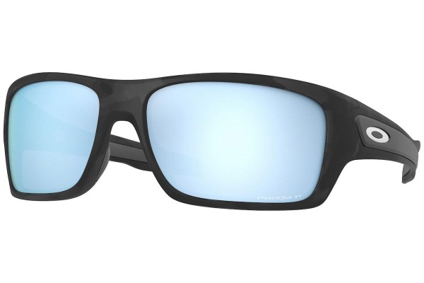 Okulary przeciwsłoneczne Oakley Turbine OO9263-64 Polarized Prostokątne Czarne