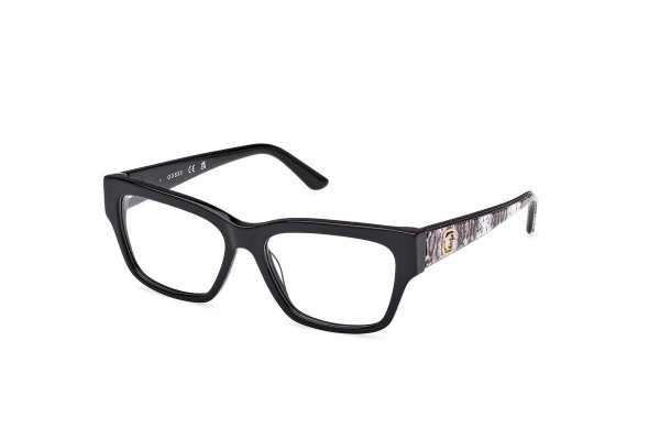 Okulary korekcyjne Guess GU50126 001 Prostokątne Czarne