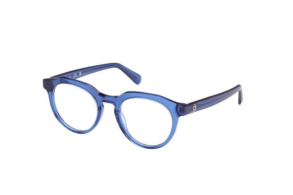 Okulary korekcyjne Guess GU50134 090 Okrągłe Niebieskie