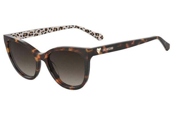 Ochelari de soare Love Moschino MOL072/S H7P/HA Dreptunghiulari Havana