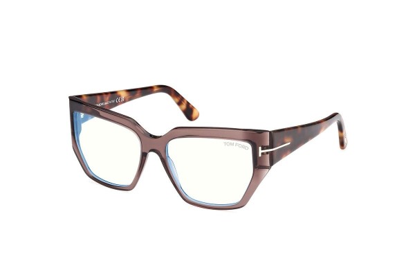 szemüvegeinket Tom Ford FT5951-B 048 Szogletes Barna