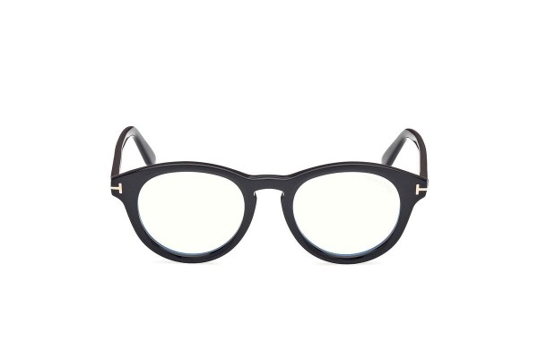 Okulary korekcyjne Tom Ford FT5940-B 001 Okrągłe Czarne