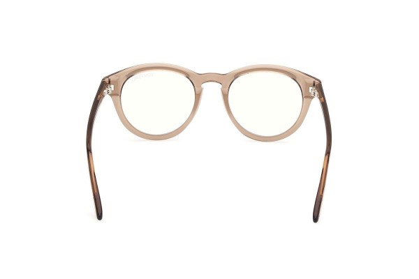 Glasses Tom Ford FT5940-B 048 Okrągłe Brązowe