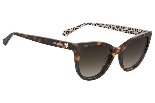 Ochelari de soare Love Moschino MOL072/S H7P/HA Dreptunghiulari Havana