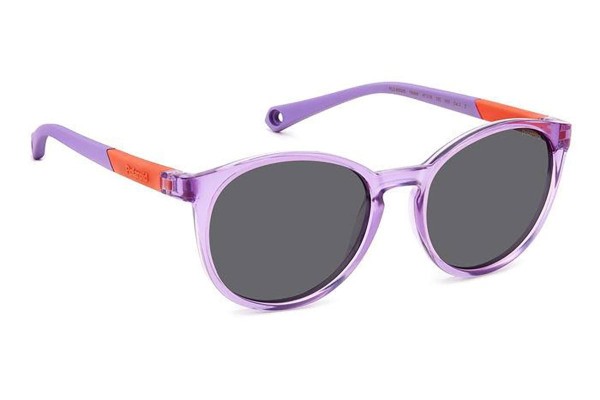 Слънчеви очила Polaroid Junior PLD8059/S 789/M9 Polarized Заоблени Виолетова