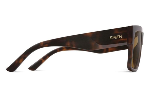 Okulary przeciwsłoneczne Smith LINEUP N9P/L5 Polarized Prostokątne Havana