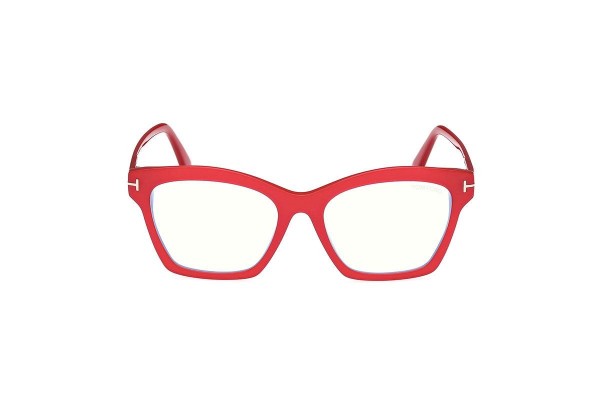 Okulary korekcyjne Tom Ford FT5965-B 075 Prostokątne Czerwone