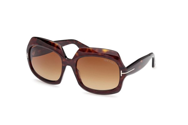 Ochelari de soare Tom Ford FT1155 52F Browline Havana